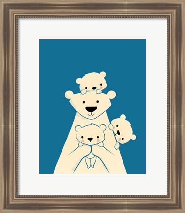 Framed Papa Bear Print