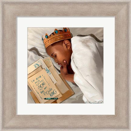 Framed Even When I&#39;m Sleeping - Boy Print