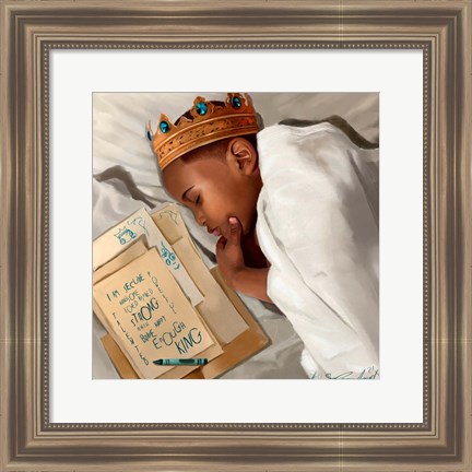 Framed Even When I&#39;m Sleeping - Boy Print