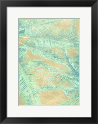 Framed Tropical Leaves I Print