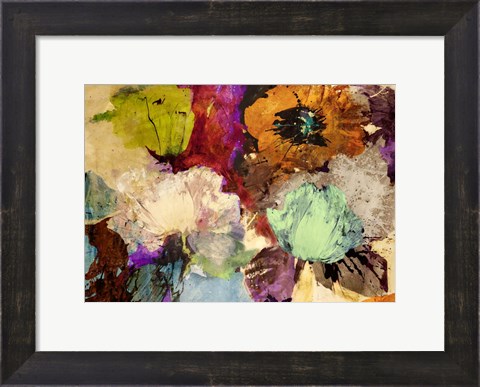 Framed Floating Flowers Print