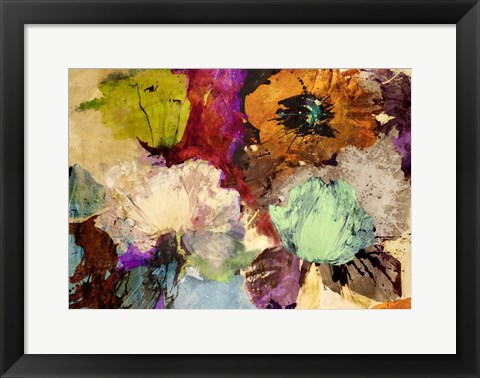 Framed Floating Flowers Print