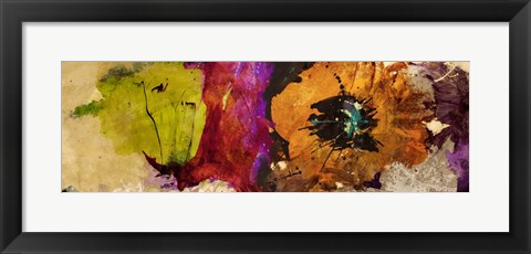 Framed Floating Flowers I Print