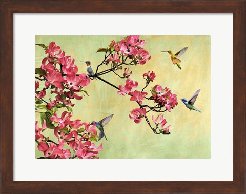 Framed Flower Branch Print