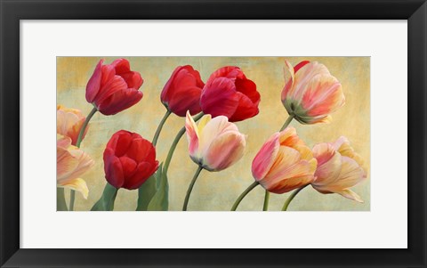 Framed Golden Tulips Print