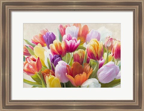 Framed Spring Tulips Print