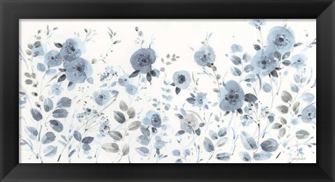 Framed Dancing Flowers I Print