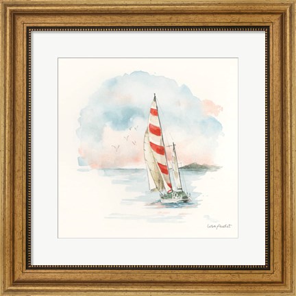 Framed Seaside Journey II Print