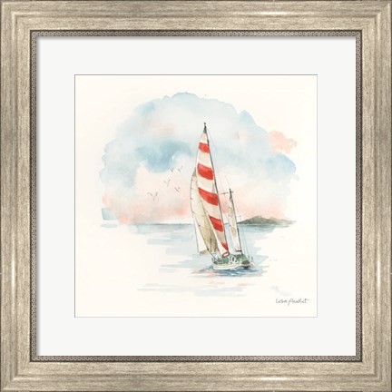 Framed Seaside Journey II Print