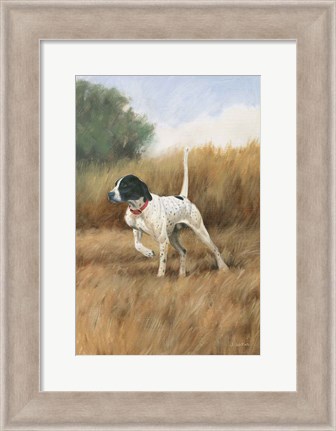 Framed Hunting Dog II Print