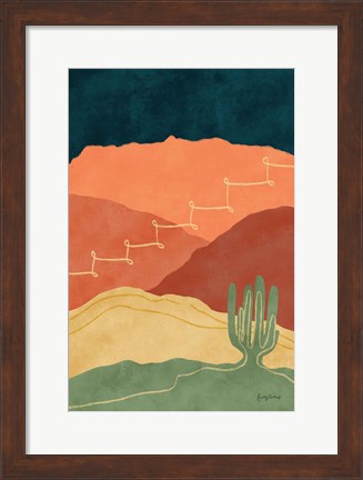 Framed Mountainous II Print