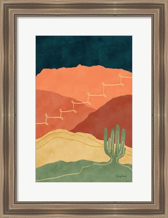 Framed Mountainous II Print