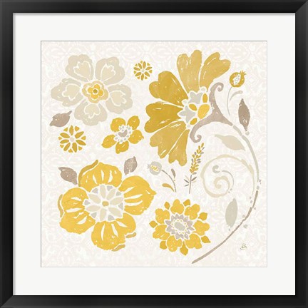 Framed Spanish Impressions IV Yellow Print