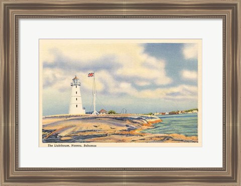 Framed Nassau Lighthouse Print