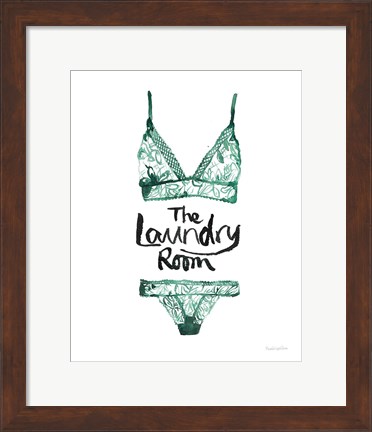 Framed Lingerie Laundry II Print