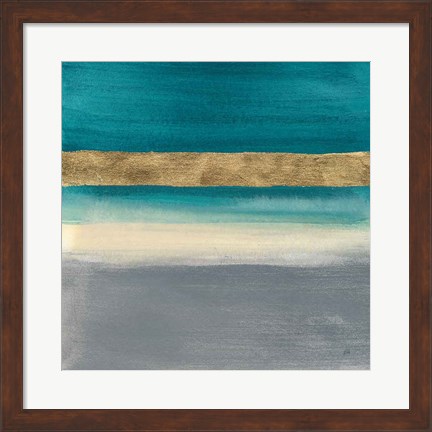 Framed Gold Emerald II Print