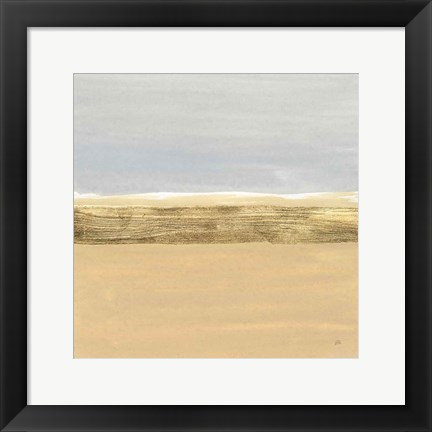 Framed Gold Strips IV Print