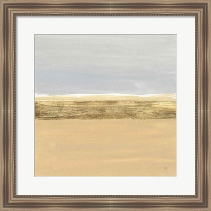 Framed Gold Strips IV Print