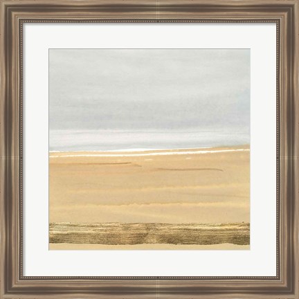 Framed Gold Strips III Print