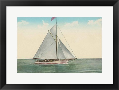 Framed Sailing Party Print