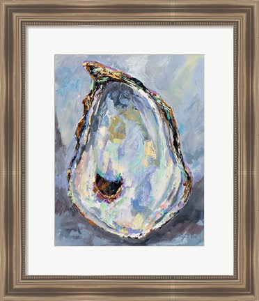 Framed Gray Oyster Print