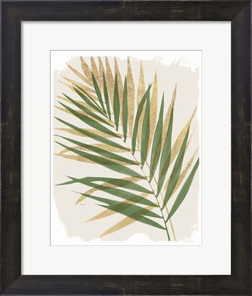 Framed Nature By the Lake Frond II Shadows Print