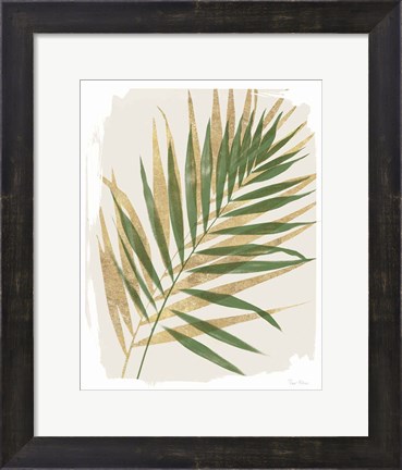 Framed Nature By the Lake Frond I Shadows Print