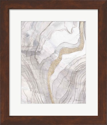 Framed Shimmering Water II Neutral Print