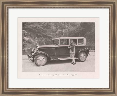 Framed French Country Drive II Print
