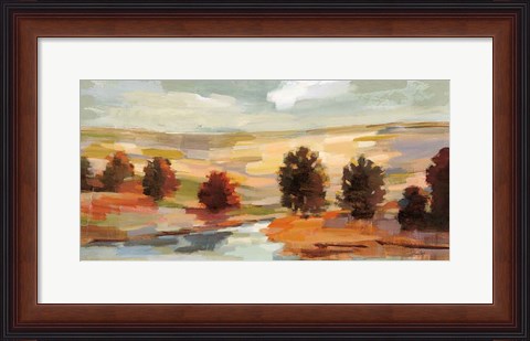 Framed Fall Country Landscape Print