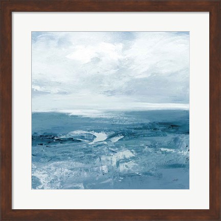 Framed Blue Waves Print