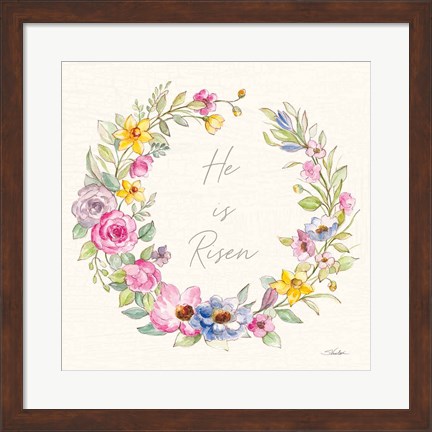 Framed Happy Easter IV Risen Print