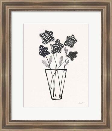 Framed Modern Floral II Print