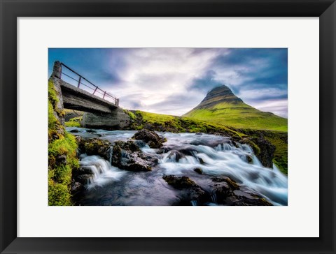 Framed Evening In Iceland Print