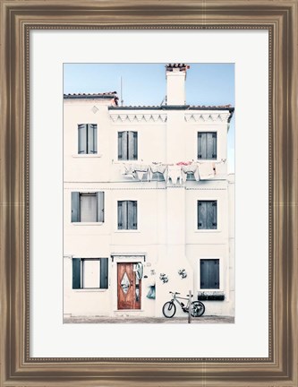 Framed Quiet Mediterranean Village Print