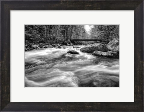 Framed Flow Of The Creek Print