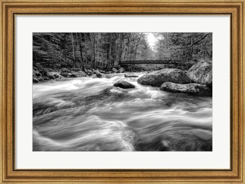 Framed Flow Of The Creek Print