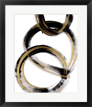 Framed Modern Flow with Gold Print