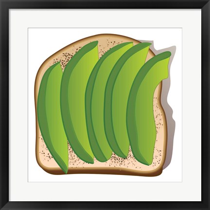 Framed Simple Avocado Toast Print