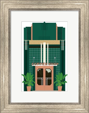 Framed Coffee Shop Print