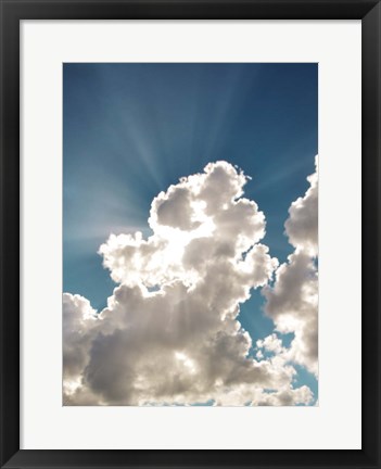 Framed Bursting Cloud Print