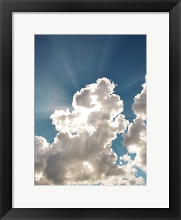 Framed Bursting Cloud Print