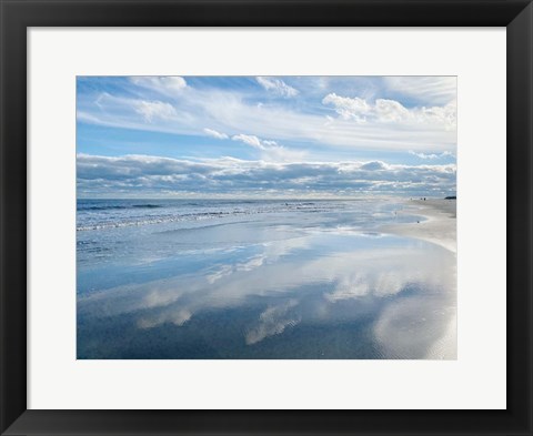 Framed Crystal Blue Reflection Print