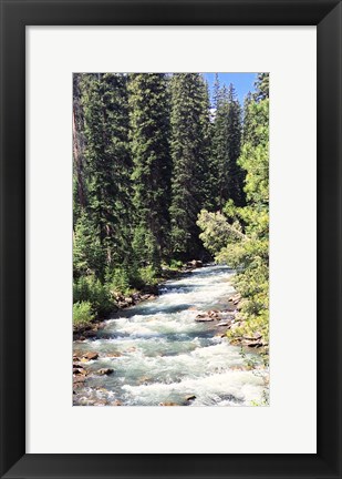 Framed Mountain River Print