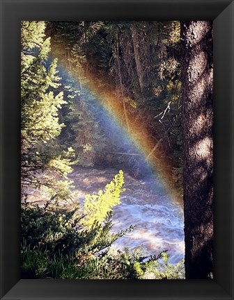 Framed Stream and Rainbow Collide Print