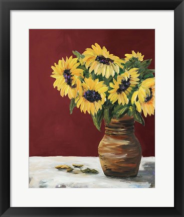 Framed Sunflowers Print