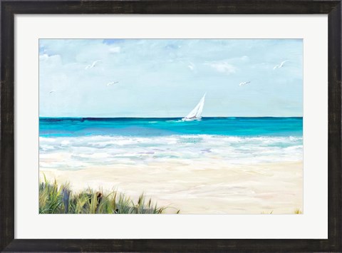 Framed Coastal Sailing Print