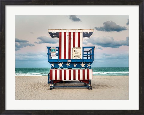 Framed Stars And Stripes Print