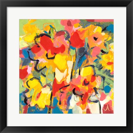 Framed Saturated Florals Print