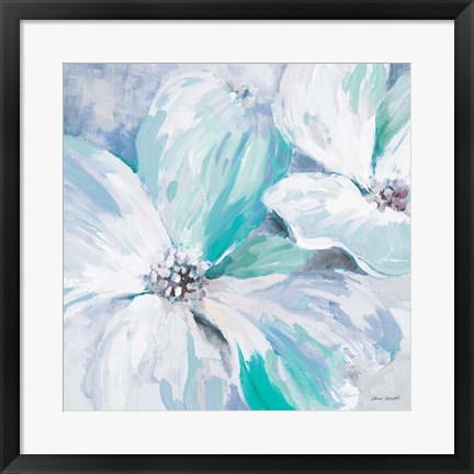 Framed Blue Flower Song I Print